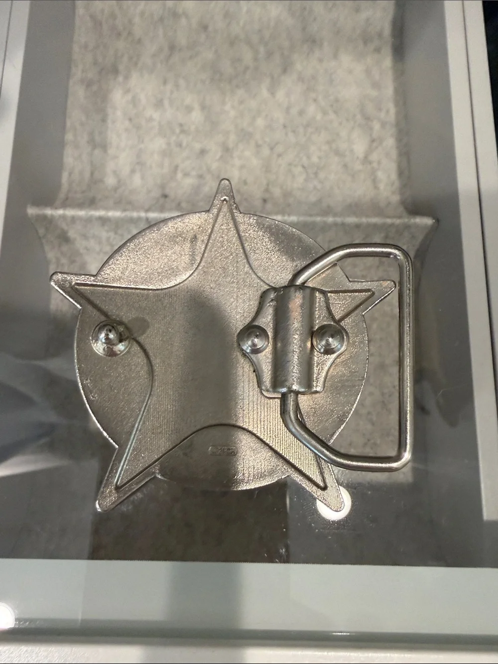Just Cavalli Pink Star Logo Belt Buckle